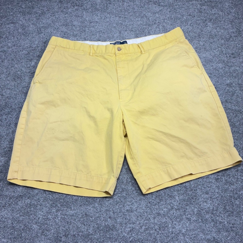 Polo Ralph Lauren‎ Prospect Short Mens 40 Yellow Classic Chino Shorts